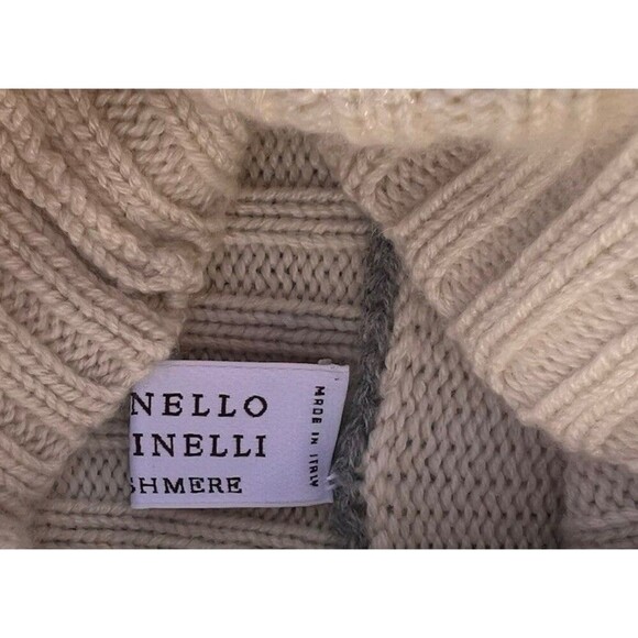 Brunello Cucinelli Ethnic Jacquard Turtleneck Sweater Fair Isle Roll Neck IT 50 - Picture 13 of 16